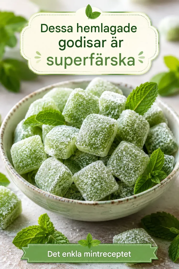 Hur man gör hemlagade färska myntagodisar?